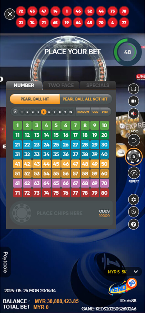 keno80 screenshot